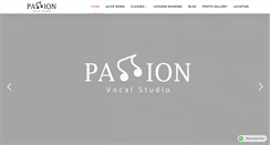 Desktop Screenshot of passionvocalstudio.com